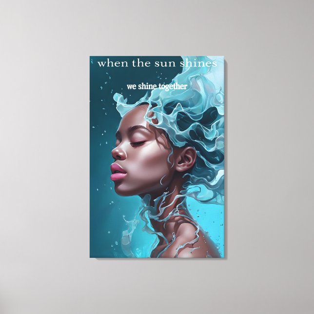 Wenn die Sonne scheint Canvas Print Leinwanddruck (Vorderseite)