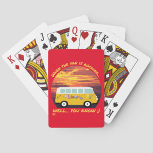 WENN DIE VAN ROCKIERT... lustiges Vanlife 4ever Spielkarten
