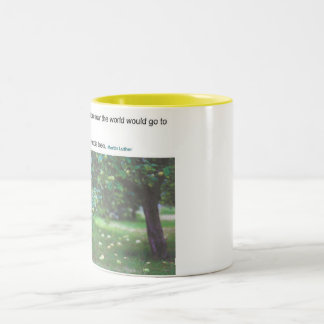 Wenn die Welt zu Fuß gehen würde Zweifarbige Tasse