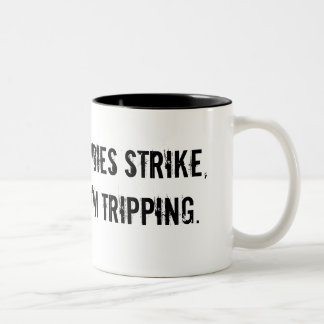 Wenn die Zombies Kaffee-Tasse schlagen Zweifarbige Tasse