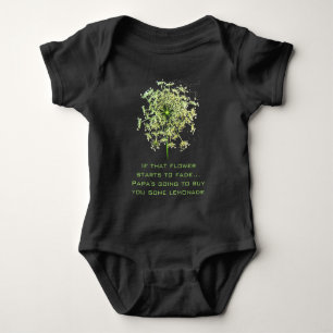 Wenn diese Blume anfängt, Papas Kaufen zu verblass Baby Strampler