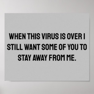 Wenn dieser Virus über 2020 Spaß ist Poster