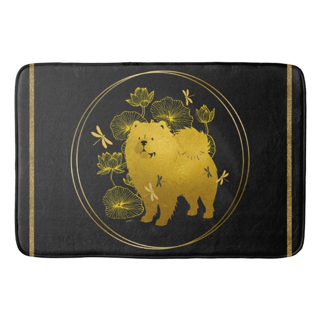 WENN DRAGONS FLY Chow Badematte (Vorderseite)