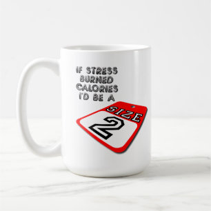 Wenn Druck Kalorien-lustige Tasse brannte