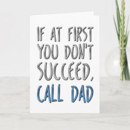 Wenn du als Erstes nicht erfolgreich Ruf Vater, Va Karte