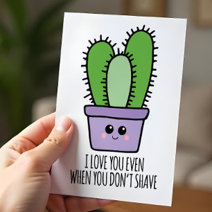 Wenn du am Valentinstag nicht rasierst lustig Feiertagspostkarte