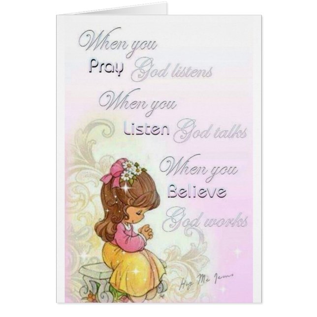 Wenn du betest, hört Gott zu (Vorne)