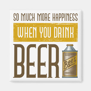 Wenn du Bier trinkst Magnet
