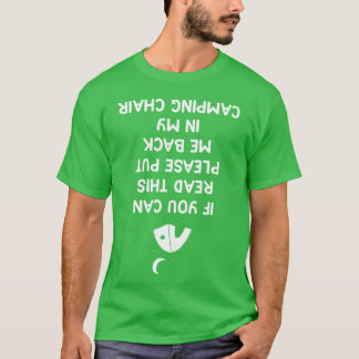 Wenn du Campingstuhl Camping retro lesen kannst T-Shirt