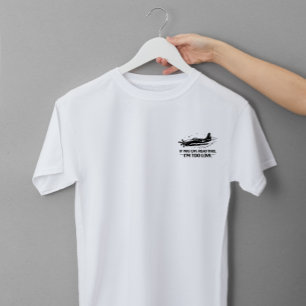 Wenn du das lesen kannst, bin ich zu tief Pilot T- Tri-Blend Shirt