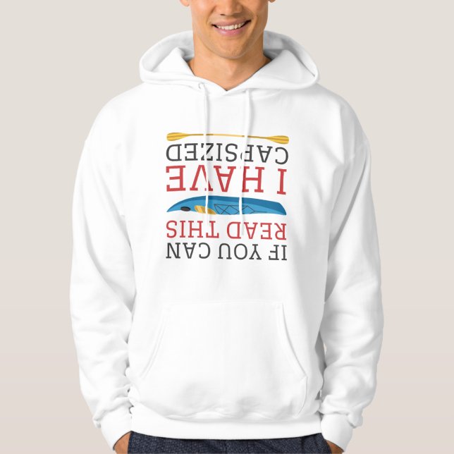 Wenn du das lesen kannst, habe ich gekentert hoodie (Vorderseite)