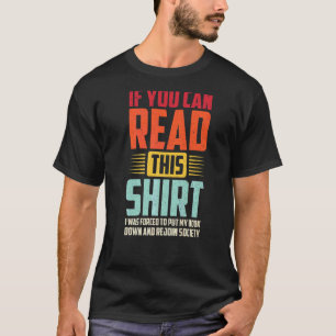 Wenn du das lesen kannst, war ich gezwungen, mein T-Shirt