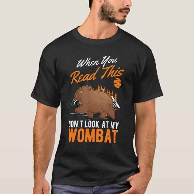 Wenn du das liest, schau nicht auf meine Frau. T-Shirt (Vorderseite)