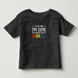 Wenn du denkst, ich bin Niedlich, solltest du mein Kleinkind T-shirt