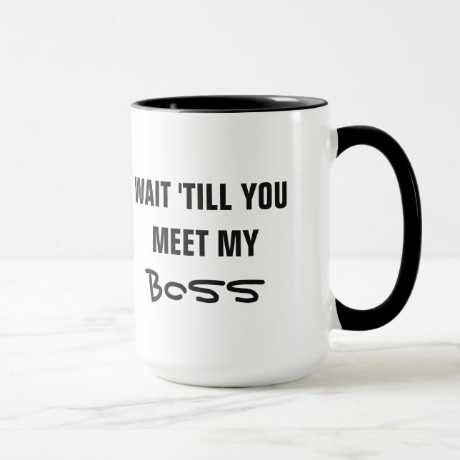 "Wenn du denkst, ich bin..." Spaß-Tasse Tasse (Rechts)