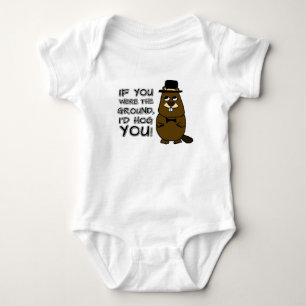 Wenn du der Boden wärest, würde ich dich hassen! Baby Strampler