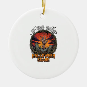 Wenn Du Dich traust Halloween Erschrecke Zombie-Ha Keramik Ornament