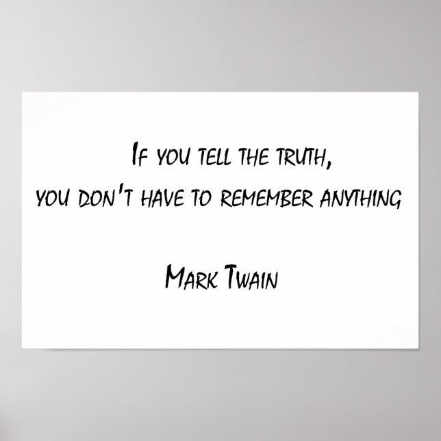 Wenn du die Wahrheit sagst Poster (Vorne)