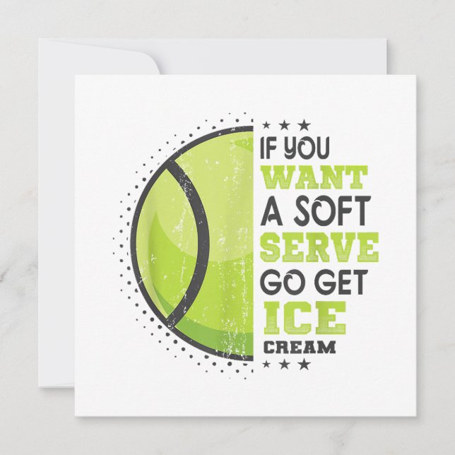 Wenn du ein Soft Serve willst, hol dir Eiscreme Lu Dankeskarte (Vorderseite)