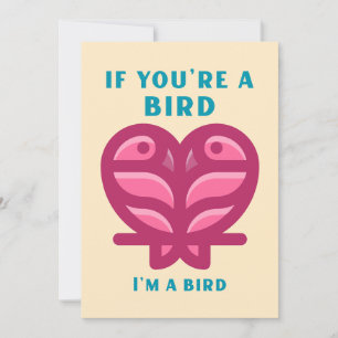 Wenn du ein Vogel bist, bin ich eine Vogelkarte Feiertagskarte