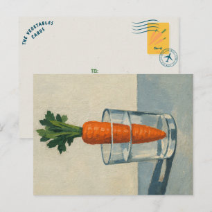 Wenn du es pflanzt, wird es wachsen Karotten-Pos Postkarte