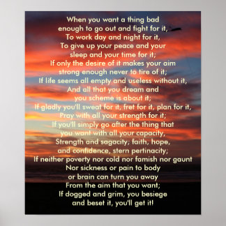 Wenn du etwas Schlechtes will Poster