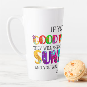 Wenn du gute Gedanken hast, werden sie ausgehen Milchtasse
