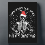 Wenn du im Inneren tot bist, aber es ist Weihnacht Fotoplatte<br><div class="desc">Weihnachten 2021 Matching Family Pajamaschristmas, Matching, Familie, Weihnachten, Frohe Weihnachten, 2021, glücklich, neu,  Jahr, 2022</div>
