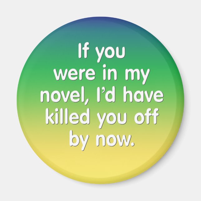 Wenn du in meinem Roman bist Magnet (Vorne)