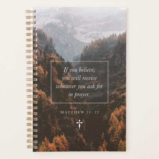 Wenn du Matthew 21 glaubst: 22 Glaubensstift Verse Planer (Vorderseite)