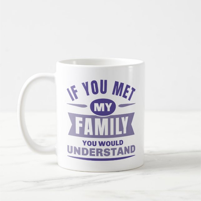 Wenn du meine Familie kennst, würdest du das verst Kaffeetasse (Links)