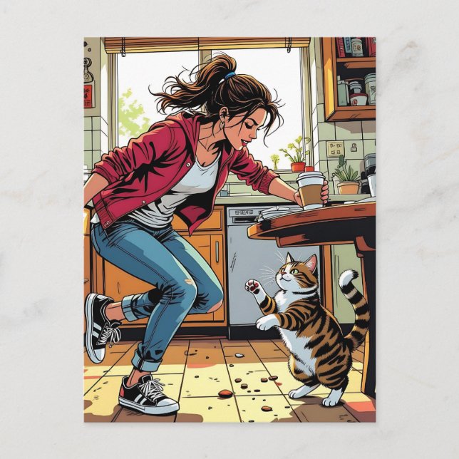 Wenn du mich brauchst, ruf mich an! | Der sonnige  Postkarte (Vorderseite)