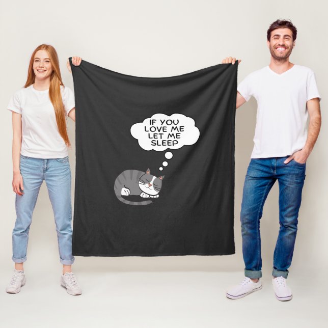 Wenn du mir Liebe Lasse Fleecedecke (Beispiel)