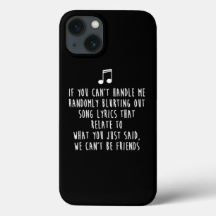 Wenn du mir nicht zufällig blurst Song Lyric zurec Case-Mate iPhone Hülle