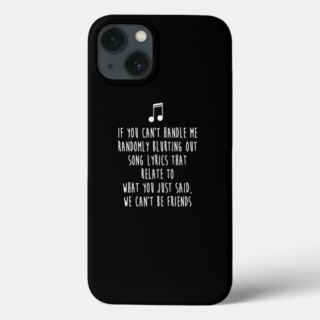 Wenn du mir nicht zufällig blurst Song Lyric zurec Case-Mate iPhone Hülle (Rückseite)