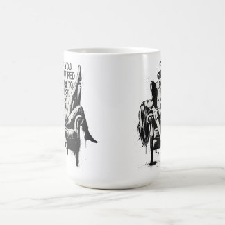 Wenn du müde wirst, lerne zu ruhen, nicht aufzugeb kaffeetasse