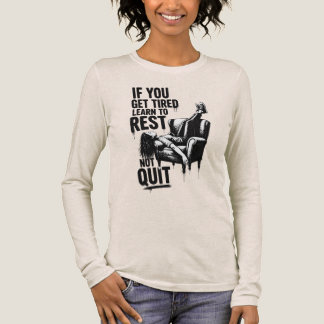 Wenn du müde wirst, lerne zu ruhen, nicht aufzugeb Tri-Blend shirt