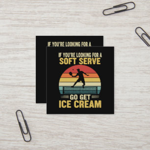 Wenn du nach einem Soft-Serve-Pickleball suchst Quadratische Visitenkarte