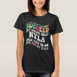 Wenn du nicht erfolgreich bist, versuche zu tun, w T-Shirt