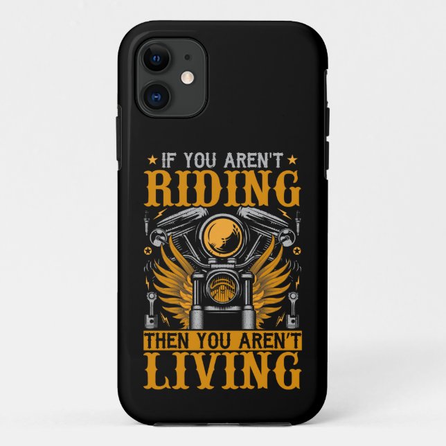 Wenn du nicht fährst, lebst du kein Motorrad Case-Mate iPhone Hülle (Rückseite)
