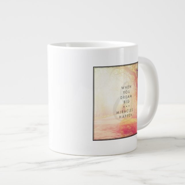 Wenn du träumst Jumbo-Tasse (Vorderseite Rechts)
