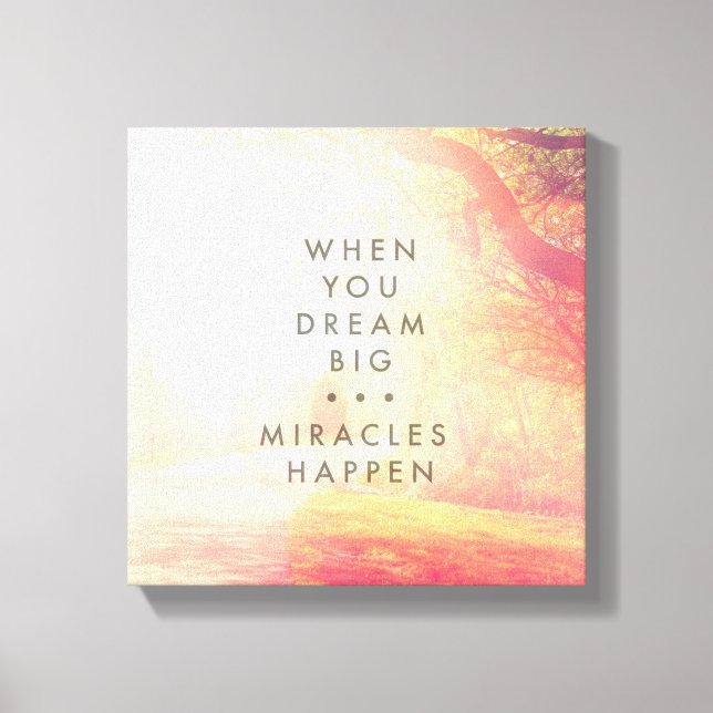 Wenn du träumst leinwanddruck (Vorderseite)