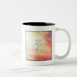 Wenn du träumst zweifarbige tasse