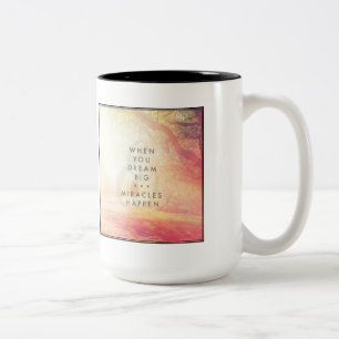 Wenn du träumst zweifarbige tasse