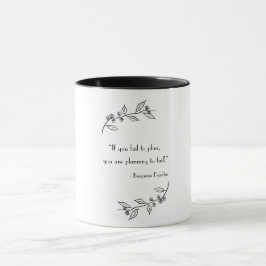 "Wenn du versage zu planen..." inspirierende Tasse