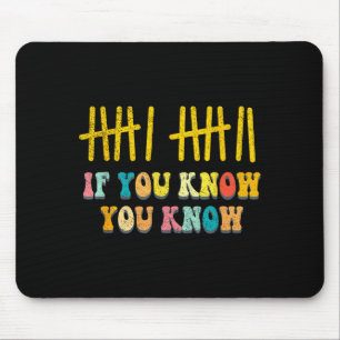 Wenn du weißt, weißt du 67 Trendiger Six Seven Mem Mousepad