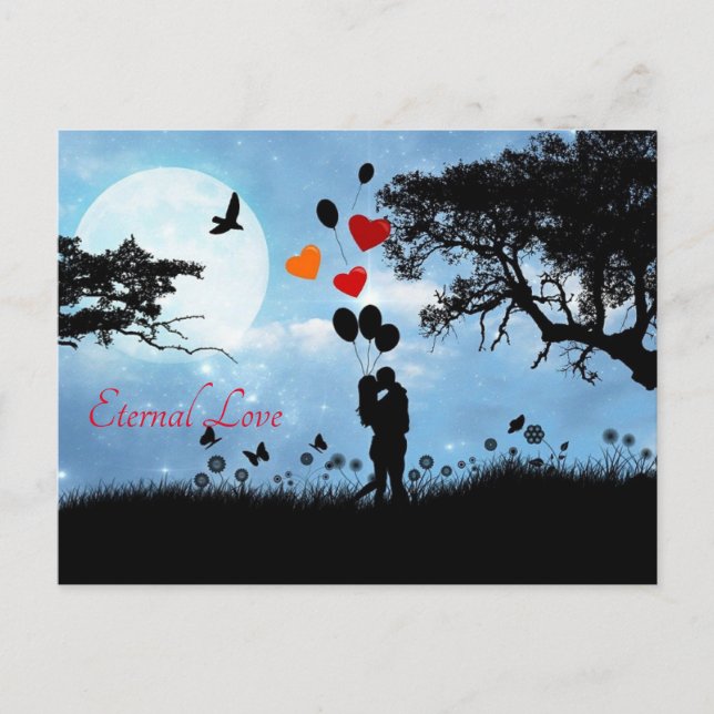 Wenn du will, deine Liebe zu gestehen, kannst du d Postkarte (Vorderseite)