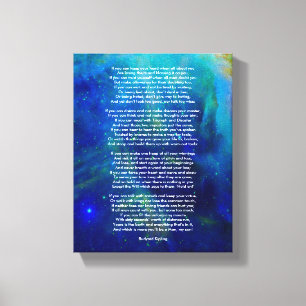 Wenn durch Rudyard Kipling klein Leinwanddruck