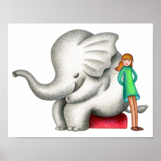 Wenn ein Elefant und ein Mädchen zusammenkommen. Poster