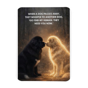 Wenn ein Hund stirbt Magnet
